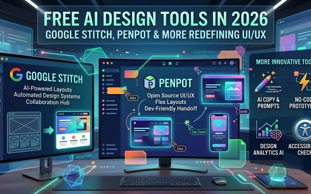Google Stitch, Penpot & More: The Free AI Design Tools Redefining UI/UX in 2026